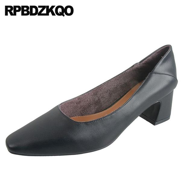 

dress shoes medium heels chunky thick 2021 fashion brand mules slipper sandals high pumps pointed toe office ladies black women