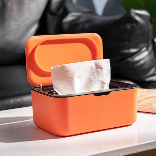 

tissue boxes & napkins pp simple wet holder container smooth edge sealed for office