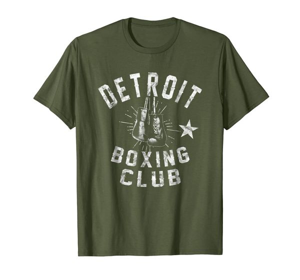 

Retro Detroit Boxing Club - vintage distressed Boxer T-Shirt, Mainly pictures