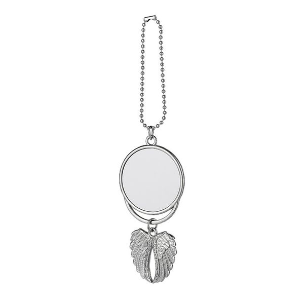 

pendant sublimation air fresheners white blank diy customized gifts three styles car pendants metal angel wings ornaments a02 s, Black