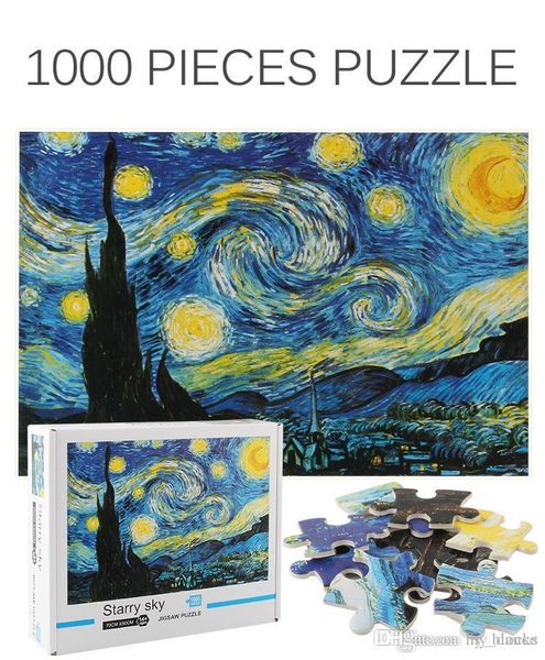 

decompression puzzle 1000 pieces of paper puzzle intelligence creative toys cartoon animation landscape and order types