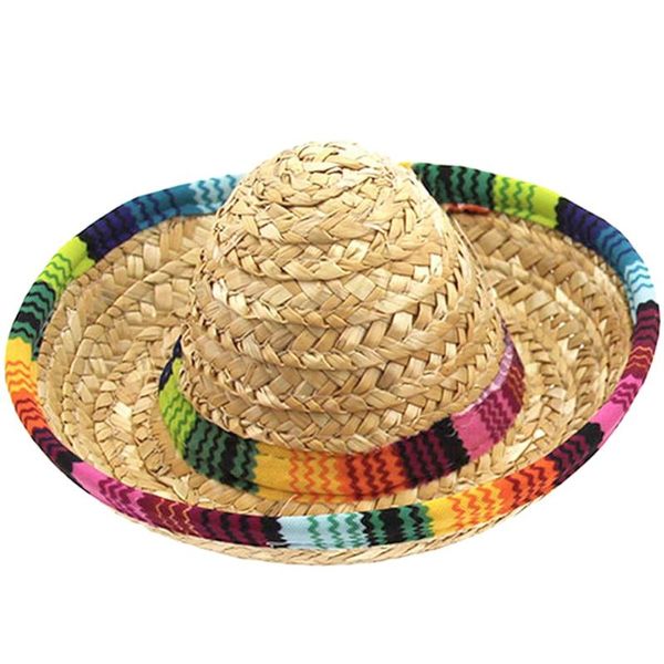 

dog hat hat, mini straw hat hats mexican hats party for small pets/puppy/cat
