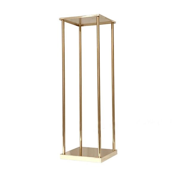 

party decoration style wedding metal gold color flower vase column stand for centerpiece