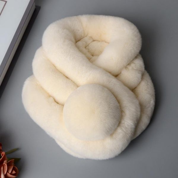 

scarves maggie's walker fur scarf girl's warm for kids or adults winter with pompons more colors, Blue;gray