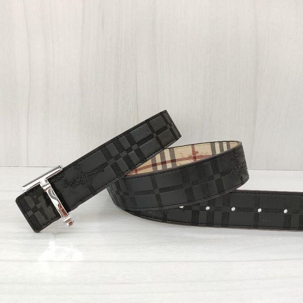 

burb berry a variety of styles urberry bur double-sided belt both men women gold buttons, Black;brown
