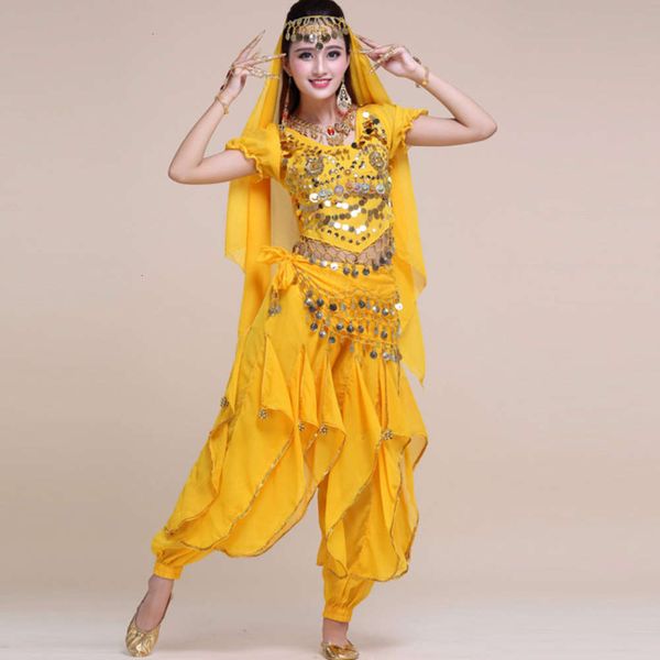 

suit indian dance stage belly performance costume training, Black;gray