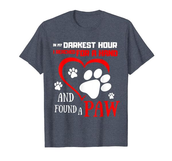 

I Reached For A Hand Found A Paw Dog Gift T-Shirt, Mainly pictures