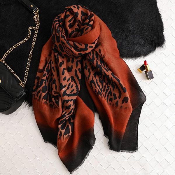 

scarves 2021 fashion design leopard dot shawl neckerchief autumn winter foulards muslim hijab sjaal tassel viscose scarf high quali, Blue;gray