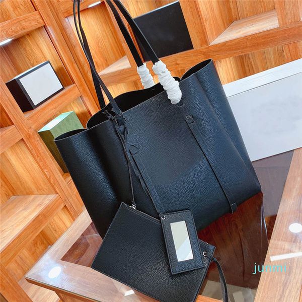 

designer- women's shopping bags handbag fashion lychee pattern shoulder bag large capacity three piece set handbags