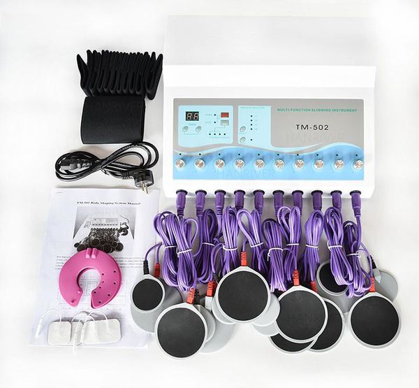 

slimming tm-502 russian waves electric muscle stimilator ems electrostimulation machine 10 pair pabeauty equipmentd