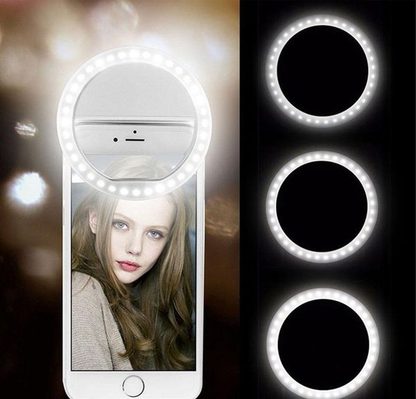 

usb charge led selfie ring light mobile phone lens led selfie lamp ring for iphone for samsung xiaomi phone selfie light pgen4 hfsp3