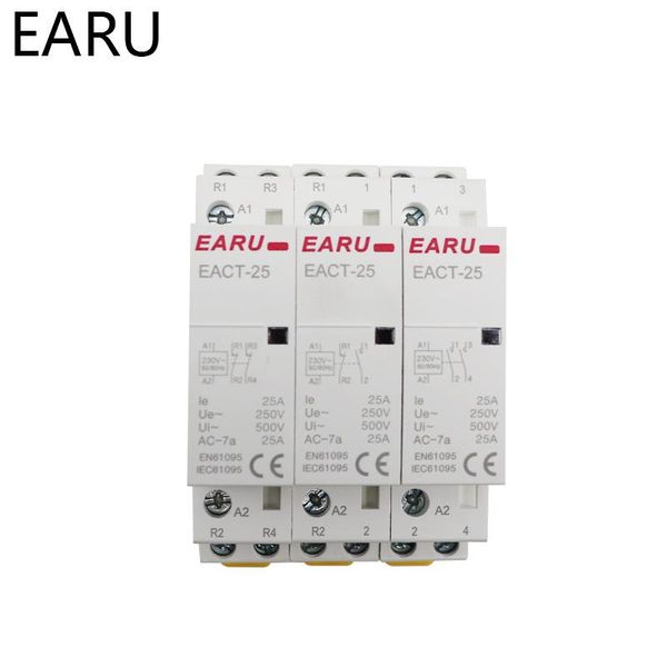 

smart home control 2p 16a 25a ac110v 220v 50/60hz dc 12v 24v coil din rail household modular contactor switch 2no 2nc 1no1nc house el