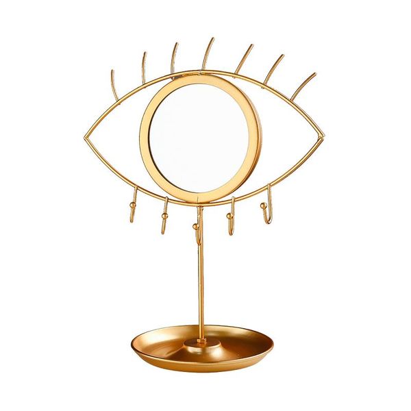 

storage boxes & bins jewelry display stand with glasses 2021 chain ring earring organizer cosmetic mirror makeup decor d2