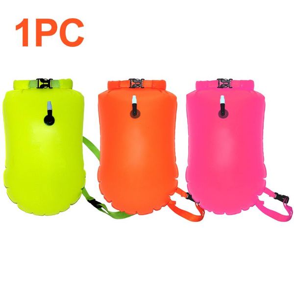 

life vest & buoy 20l kayakers pvc highly visible dry bag safety float storage waterproof inflatable training snorkelers water sports