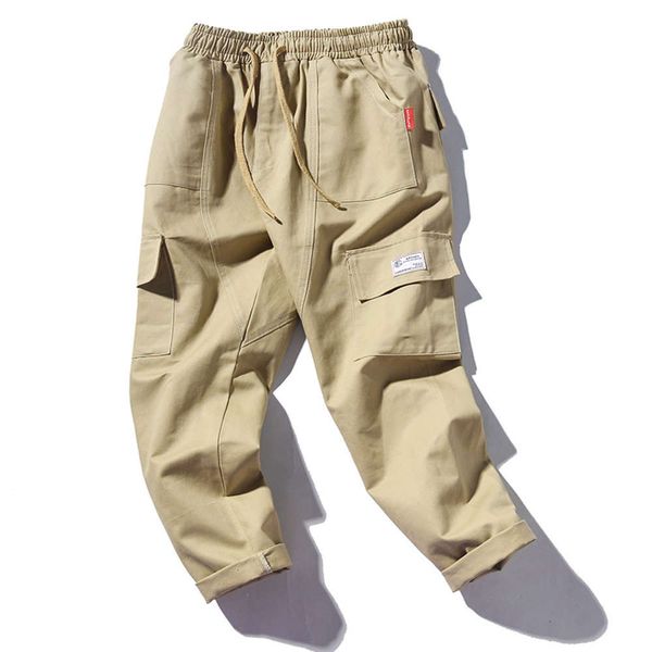 

new casual pants hip hop student leggings fashion brand overalls men's, Black