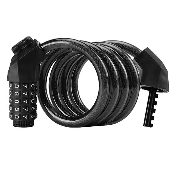 

bike locks lock 5 digit resettable combination cable anti-theft bicycle safety accessories portable simple