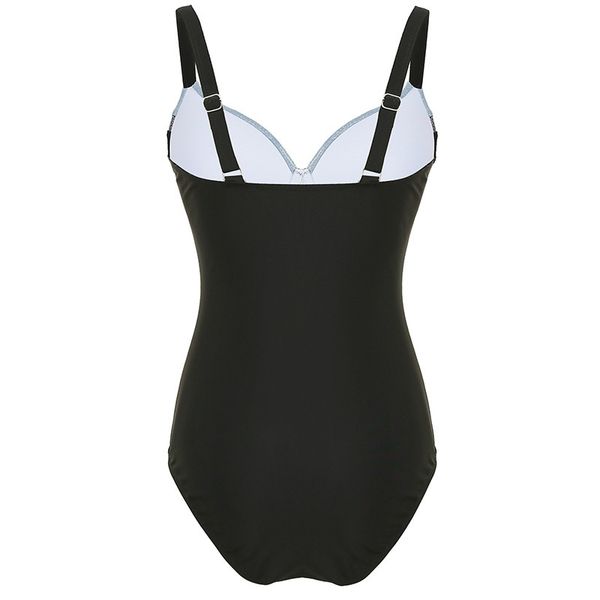

covered 2020 conservative belly women's one piece swimsuit, White;black
