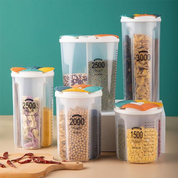 

storage bottles & jars colored sealed jar with lid grain dispenser plastic box food container kitchen organizers bottle