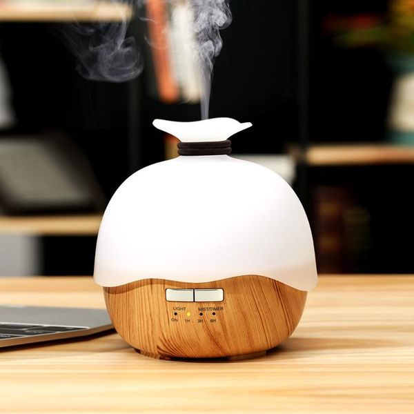 

humidifiers kbaybo marble wood grain essential oil diffuser 400ml ultrasonic cool mist maker fogger humidifier led lamp