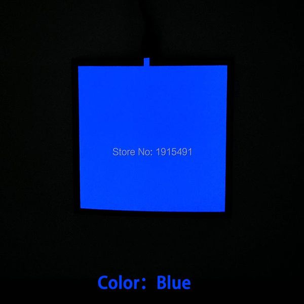 

strings cuttable square shape blue led ceiling panel light 10x10cm el sheet holiday lighting creativity with dc-5v usb driver