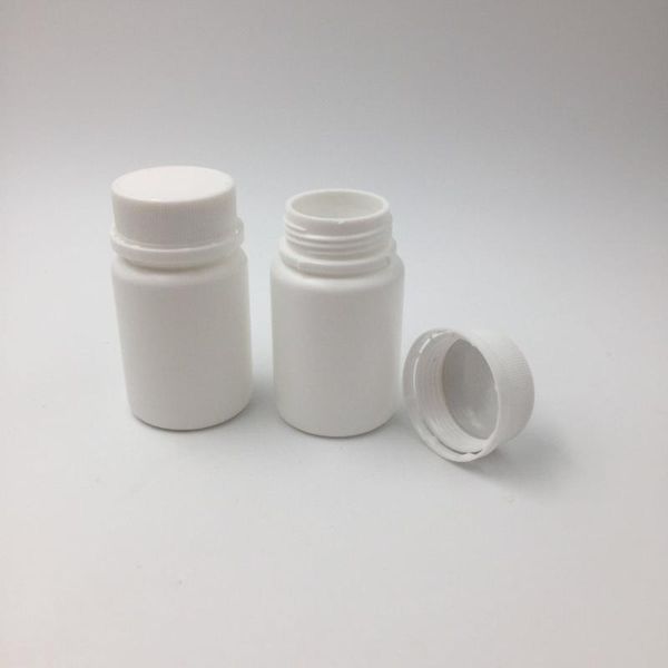 

packing bottles 52pcs/lot 50cc hdpe tamper proof bottle plastic white