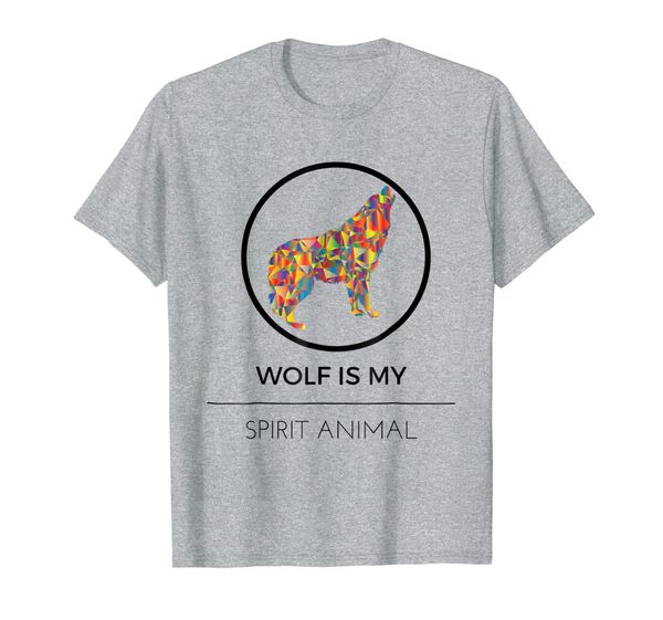 

wolf is my spirit animal - funny cute wolf t shirt, White;black