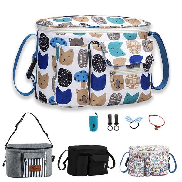

baby stroller diaper bag oxford cloth waterproof newborn nappy organizer portable travel large capacity kids care storage pouch