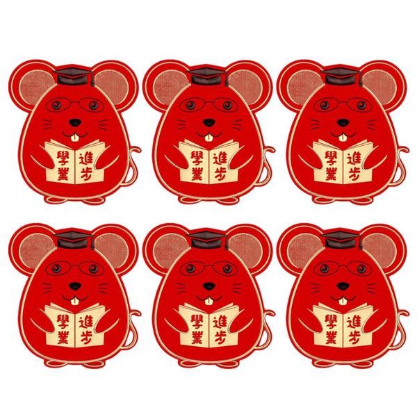 

gift wrap 6pcs chinese 2021 year red envelope fortune money pockets for wedding