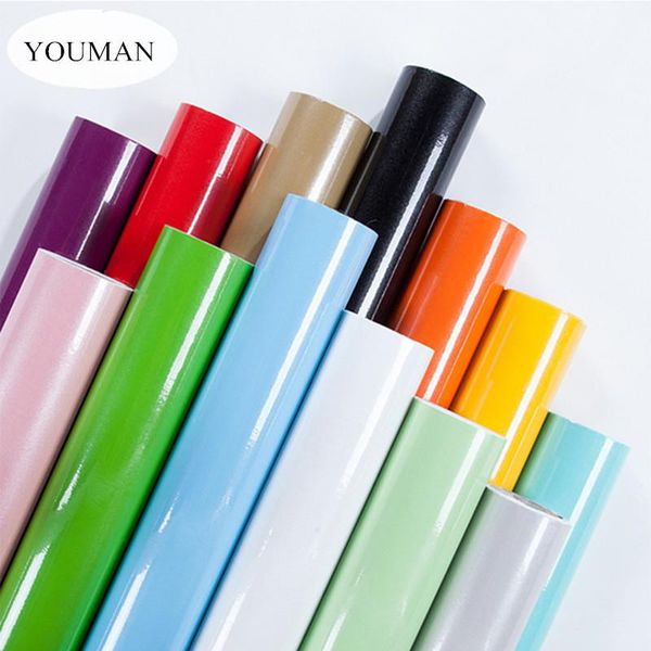 

wallpapers pvc self-adhesive wallpaper roll pearlescent paint modern kitchen cupboard cabinet furniture renovation wall stickers home decor