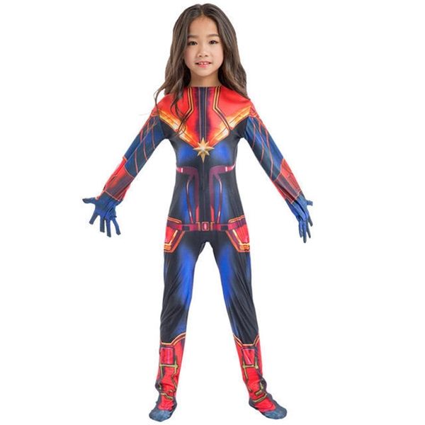 

june 1 children's day costume primary school halloween surprise captain cosplay conjoined tights performance, Black;red