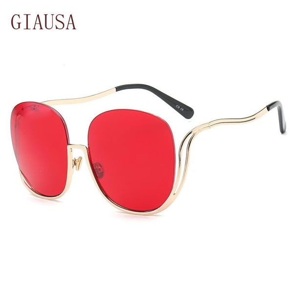 

sunglasses giausa big frame fashion women's personality half glasses european and american trend night vision, White;black