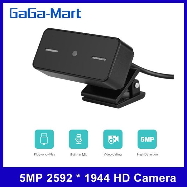 

webcams clip-on pc webcam usb lapdeskcomputer camera 5mp 2592 * 1944 hd web auto focus built-in microphone