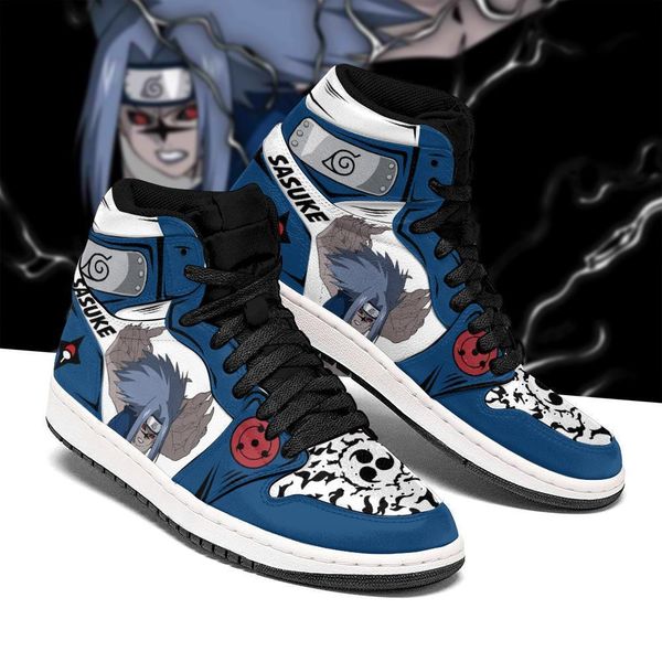 

sasuke shoes cursed seal of heaven power anime sneakers