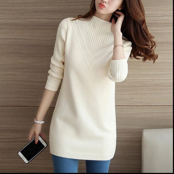 

2021 new autumn turtleneck pullovers sweaters primer shirt long sleeve korean slim fit tight sweater ladies long knitted sweater, White;black