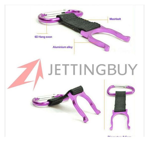 

1pc aluminum lock carabiner portable key chain hook clip camping equipment gear traveller slide lock water bottle buck jlleow