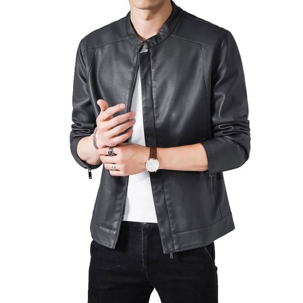 

men's jackets faux leather jacket mem vintage punk casual style fleece coat men winter outwear fashion and man, Black;brown