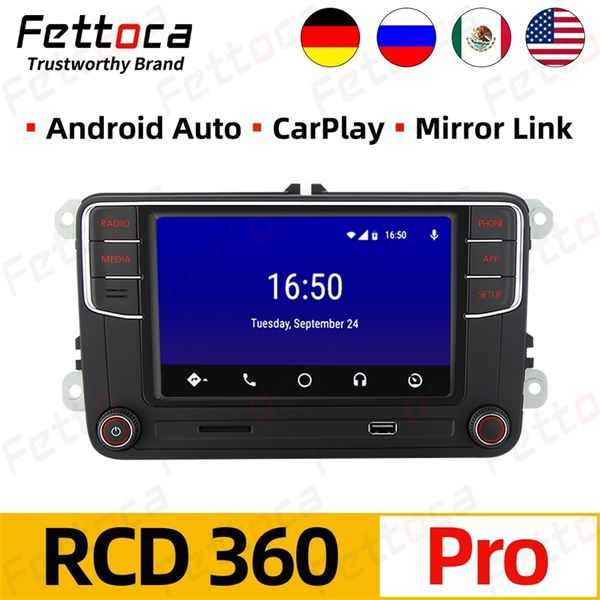 Android Oto Carplay Stereo Noname RCD360 Pro Radyo RCD330 Headunit VW Golf Polo MK5 MK6 Passat B6 B7 EOS 6RD035187B 210625