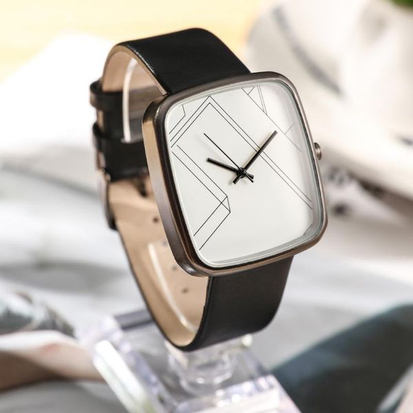

wristwatches woman quartz fashion leather band analog round wrist watches limited edition luxury watch minimalist, Slivery;brown