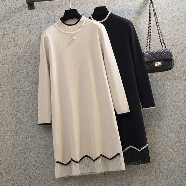 

2021 new sweet big size fashion autumn thin winter simplest seller lace half collar seam high long sleeve rs7p, Black;gray