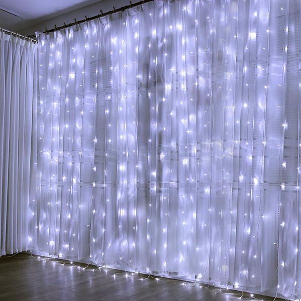 

3mx2m 240led string lights curtain icicle fairys lights christmas garland lamp for wedding party window home decoration