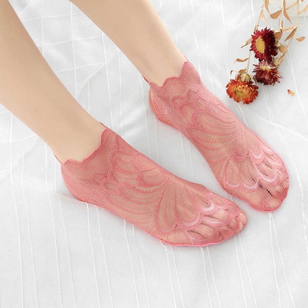

borrowing omen 2020 spring summer mesh cato breathing effects ee dunne casual fashion lady socks, Black;white