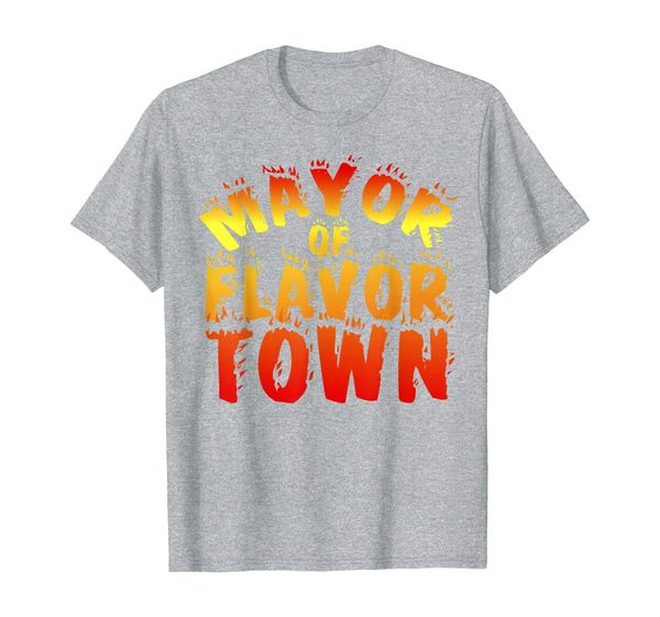 

t-shirt for mayor of flavor town, White;black