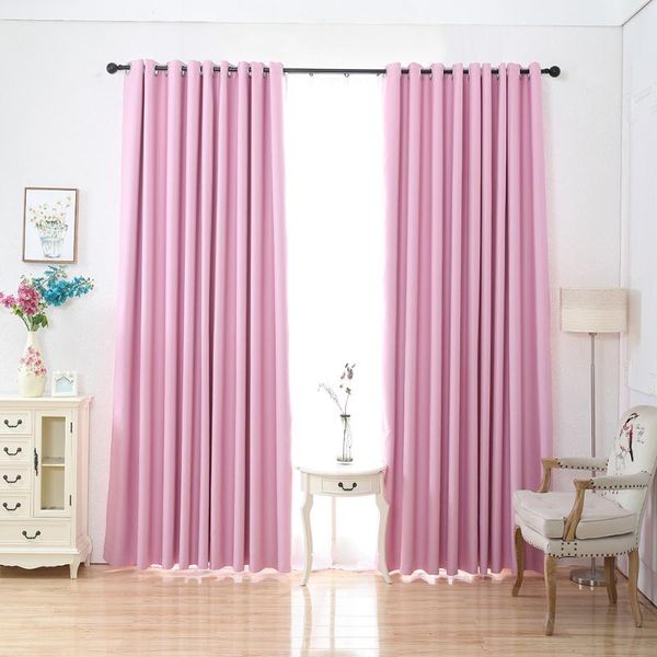 

curtain & drapes blackout curtains pure color bedroom fabric for living room window blinds home decoration luxury