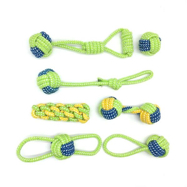

cat costumes pet supply dog toys dogs chew teeth clean outdoor traning fun playing rope ball toy for large small eight kinds choice