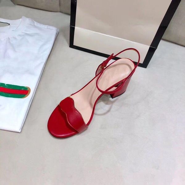 

sandals size 42 summer 2021 women girl female 5cm 7cm heel square toe chunky sandas shoes for ladies, Black