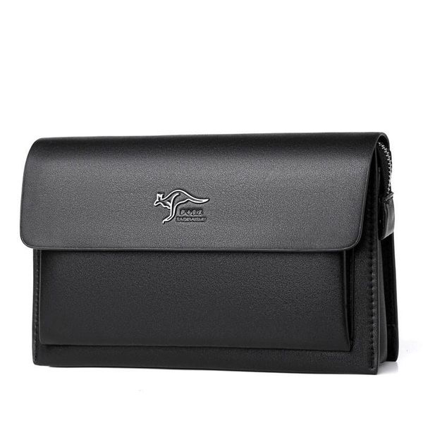 

wallets leather wallet men coded lock day clutch men's anti-theft flip business portemonnee male big capacity long phone bag, Red;black