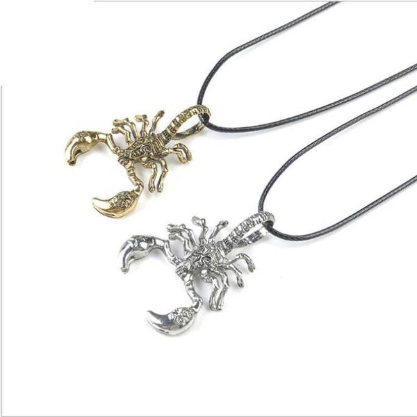 

pendant necklaces personality rock punk insect hipster hip hop clavicle chain necklace men's scorpion, Silver