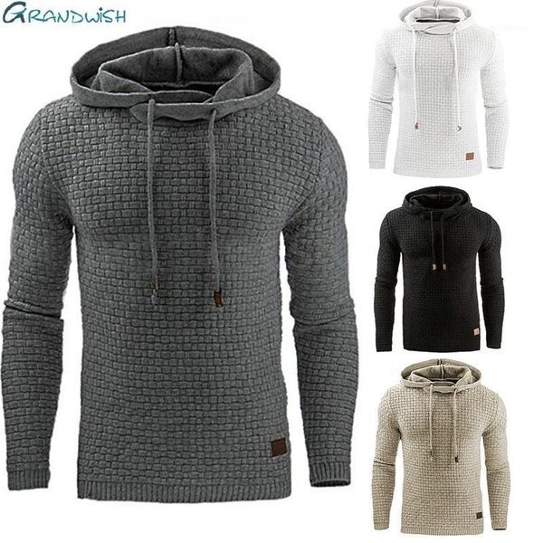 

men's hoodies & sweatshirts grandwish drop men long sleeve solid color hooded sweatshirt male hoodie casual sportswear plus size s-5x,d, Black