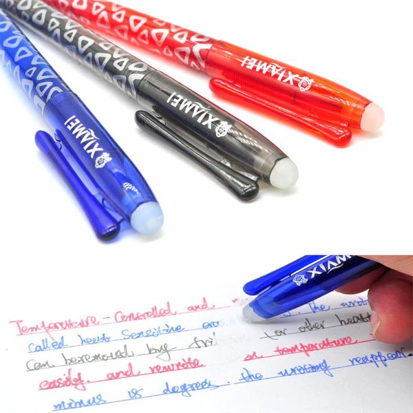 

gel pens xiamei 2pcs pen office stationery 0.5mm erasable 3 color choose
