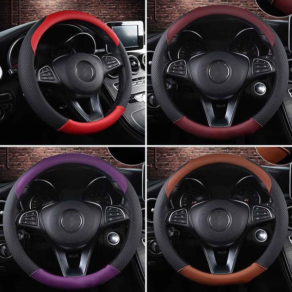 

steering wheel covers universal 37-38cm car cover breathable anti slip protective for auto interior styling decor